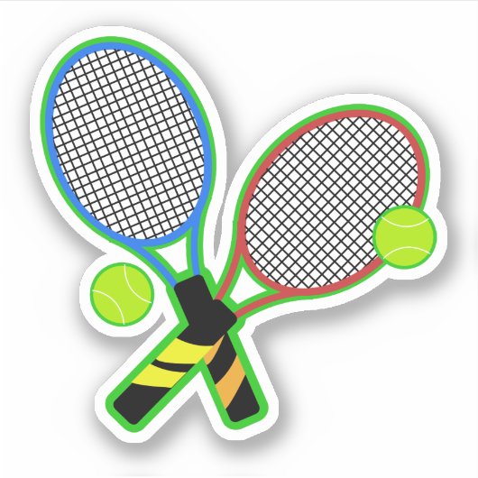 Tennis Match Sticker (Voorkant)