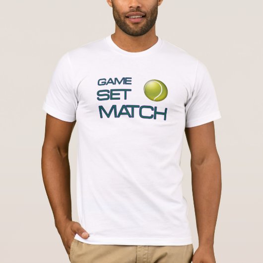 Tennis match T Shirt (Voorkant)