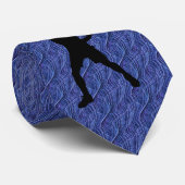 TENNIS MED. BLUE UNIQUE STROPDAS (Opgerold)