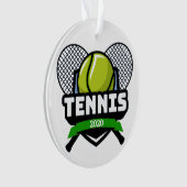 Tennis Medaille Ornament (voorkant)