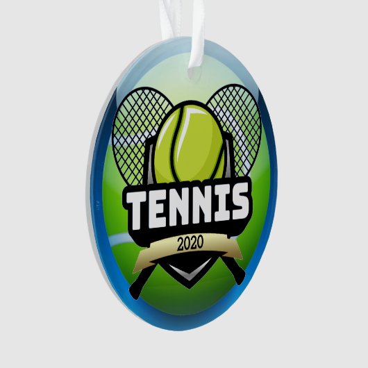 Tennis Medal Ornament (voorkant)