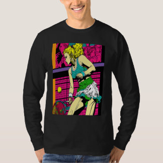 Tennis Meisje Pop Tennis Speler 2 T-shirt