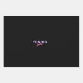 Tennis Meisje Roze Ballen Gift Inpakpapier Vel (Voorkant 2)