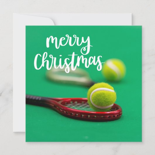 Tennis Merry kerstKaart Kaart (Voorkant)