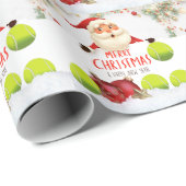 Tennis Merry Kerstmis en Happy Nieuwjaar Cadeaupapier (Rol Hoek)