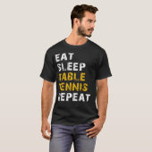tennis met eettafel t-shirt (Voorkant volledig)