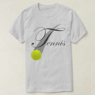 Tennis met tennisbal t-shirt