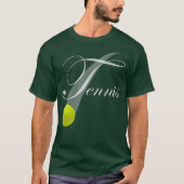 Tennis met tennisbal t-shirt (Voorkant)