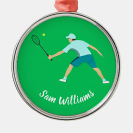 Tennis Metalen Ornament