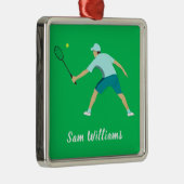 Tennis Metalen Ornament (Rechts)