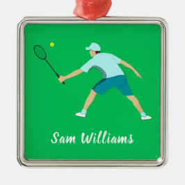 Tennis Metalen Ornament