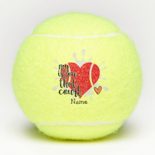 Tennis Mijn hart ligt op die rechtbank voor Player Tennisballen