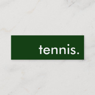 tennis. mini visitekaartje