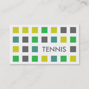 TENNIS (mod-vierkanten) Visitekaartje