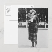  Tennis-Mode 1920 Briefkaart (Voorkant / Achterkant)