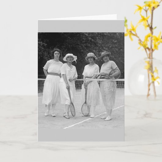 Tennis-Mode 1920 Kaart (Gele Bloem)