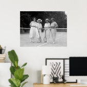 Tennis-Mode 1920 Poster (Thuiskantoor)