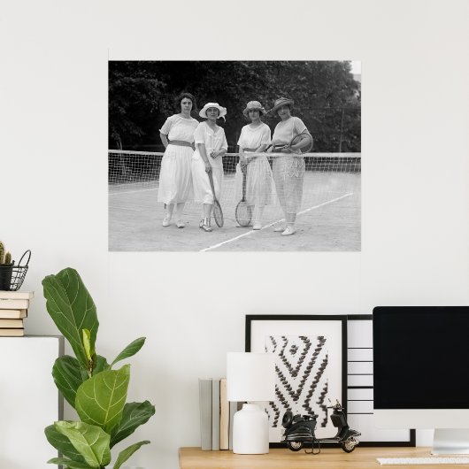 Tennis-Mode 1920 Poster (Thuiskantoor)