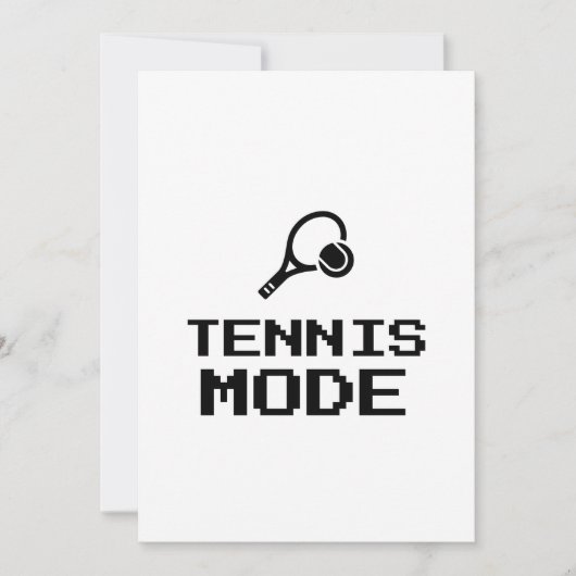 TENNIS MODE FEESTDAGENKAART (Voorkant)