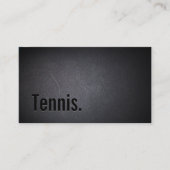 Tennis Modern Bold Text Professional donker Visitekaartje (Voorkant)