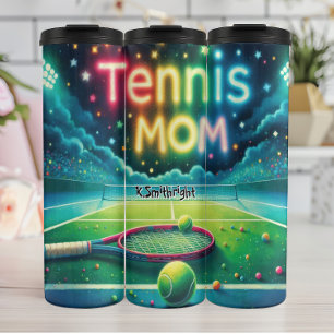 Tennis moeder avond wedstrijd thermosbeker