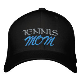 Tennis Moeder Hoed Geborduurde Hoed, Pet, haar hoe Pet