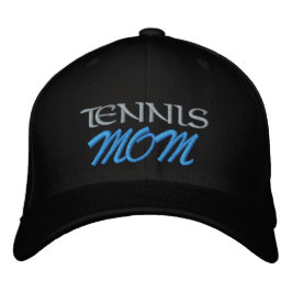Tennis Moeder Hoed Geborduurde Hoed, Pet, haar hoe Pet
