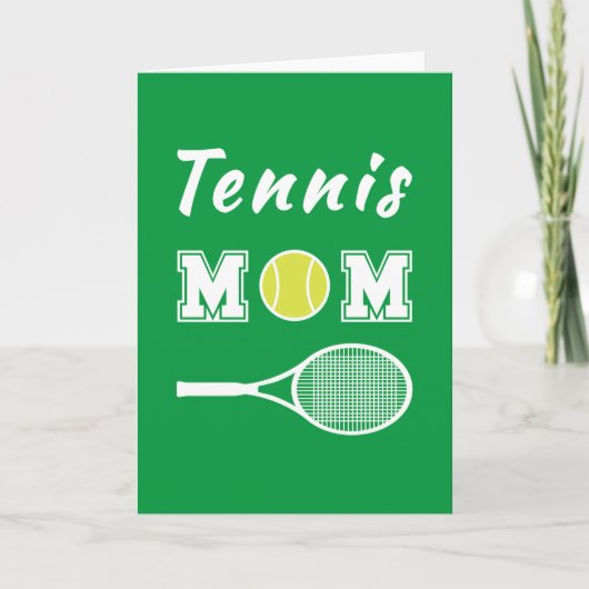 Tennis Moeder Kaart (Voorkant)