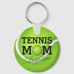 Tennis Mom Personalized Name Sleutelhanger