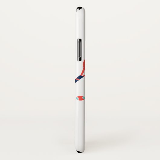 Tennis Monogram Blauwe Groen Aangepast Case-Mate iPhone Case (Achterkant / rechts)