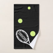 Tennis Monogram in Racket Persoonlijke Sport Handdoek (Handdoek)