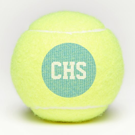 Tennis Monogram INITIALEN Sport Net Love Game Tennisballen (Voorkant)