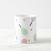 Tennis Monogram Sport Gepersonaliseerd Koffiemok (Center)