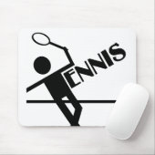 Tennis mousepad, pas aan muismat (Met muis)