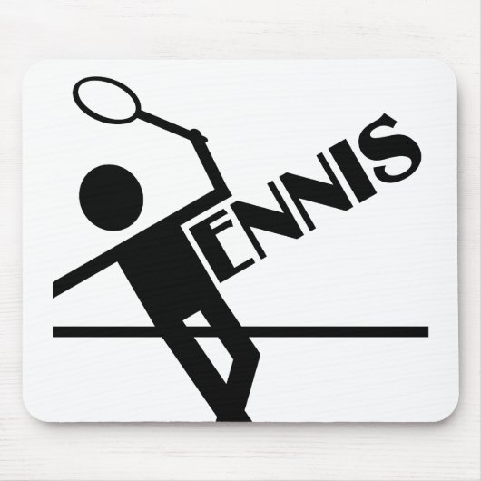 Tennis mousepad, pas aan muismat (Voorkant)