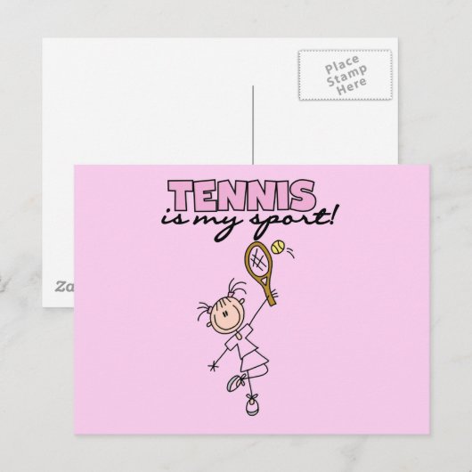 Tennis My Sport Tshirts and Gifts Briefkaart (Voorkant / Achterkant)