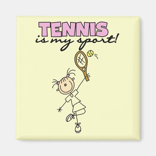 Tennis My Sport Tshirts and Gifts Magneet (Voorkant)
