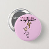 Tennis My Sport Tshirts and Gifts Ronde Button 5,7 Cm (Voorkant /achterkant)
