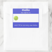 Tennis Name Tag Sticker (Tas)