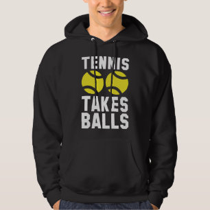 Tennis neemt een val hoodie