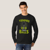 Tennis neemt een val t-shirt (Voorkant volledig)