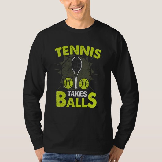 Tennis neemt een val t-shirt (Voorkant)