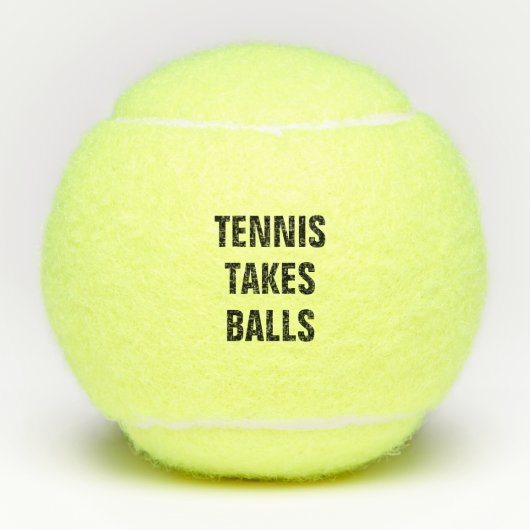Tennis neemt een val tennisballen (Voorkant)