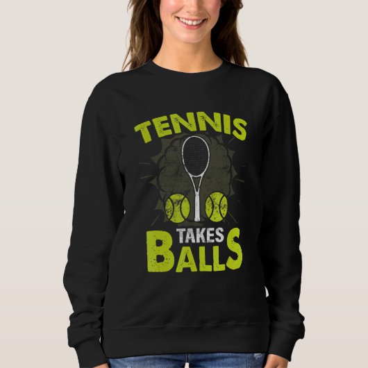 Tennis neemt een val trui (Voorkant)