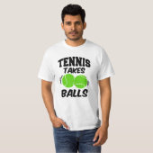 Tennis neemt mannen shirt (Voorkant volledig)