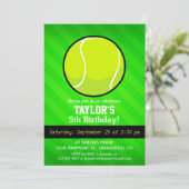 Tennis; Neon Green Stripes Kaart (Staand voorkant)