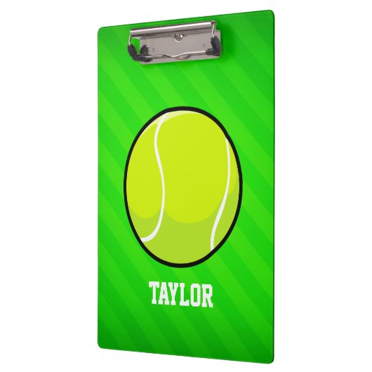 Tennis; Neon Green Stripes Klembord (Links)