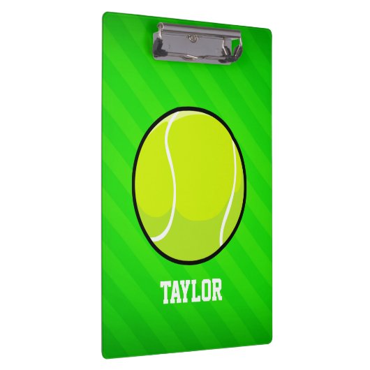Tennis; Neon Green Stripes Klembord (Rechts)