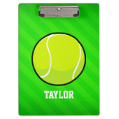 Tennis; Neon Green Stripes Klembord (Voorkant)