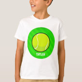 Tennis; Neon Green Stripes T-shirt (Voorkant)